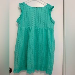 Turquoise green XL mini dress